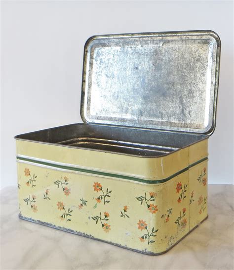 vintage metal bread box|vintage farmhouse bread box.